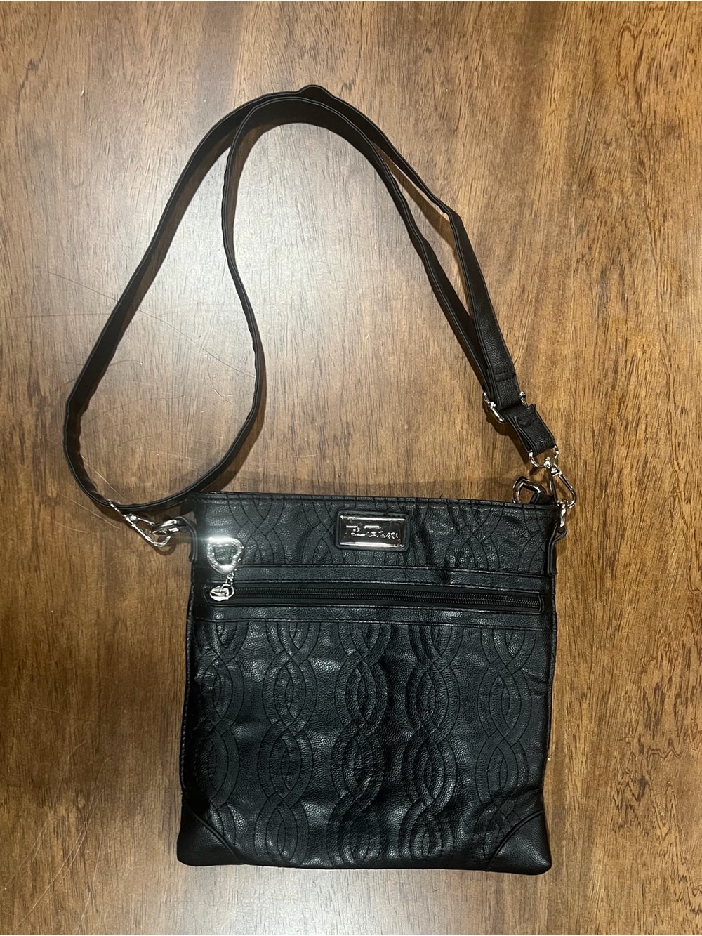Belle Russa Quilted Crossbody Bag with Adjustable Strap